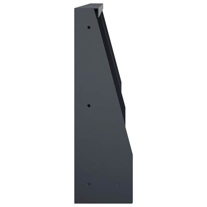 Retaining Wall 2 pcs 40 x 12 x 30 cm Steel Anthracite