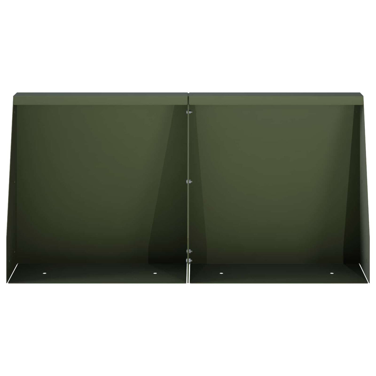 Retaining Wall 2 pcs 40 x 12 x 30 cm Steel Olive Green