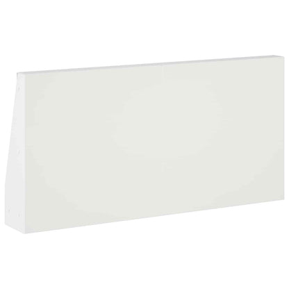 Retaining Wall 2 pcs 40 x 12 x 40 cm Steel White