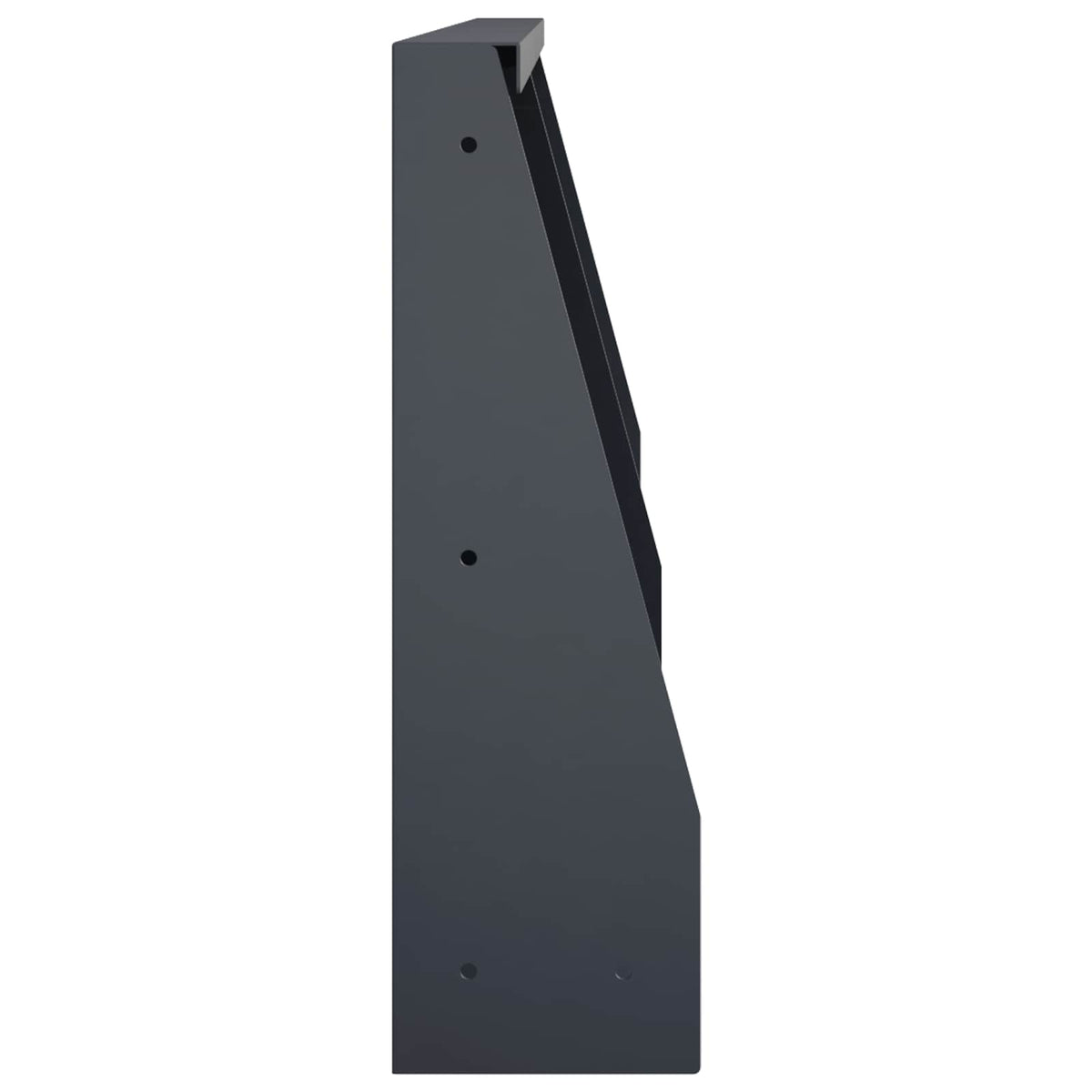 Retaining Wall 2 pcs 40 x 12 x 40 cm Steel Anthracite