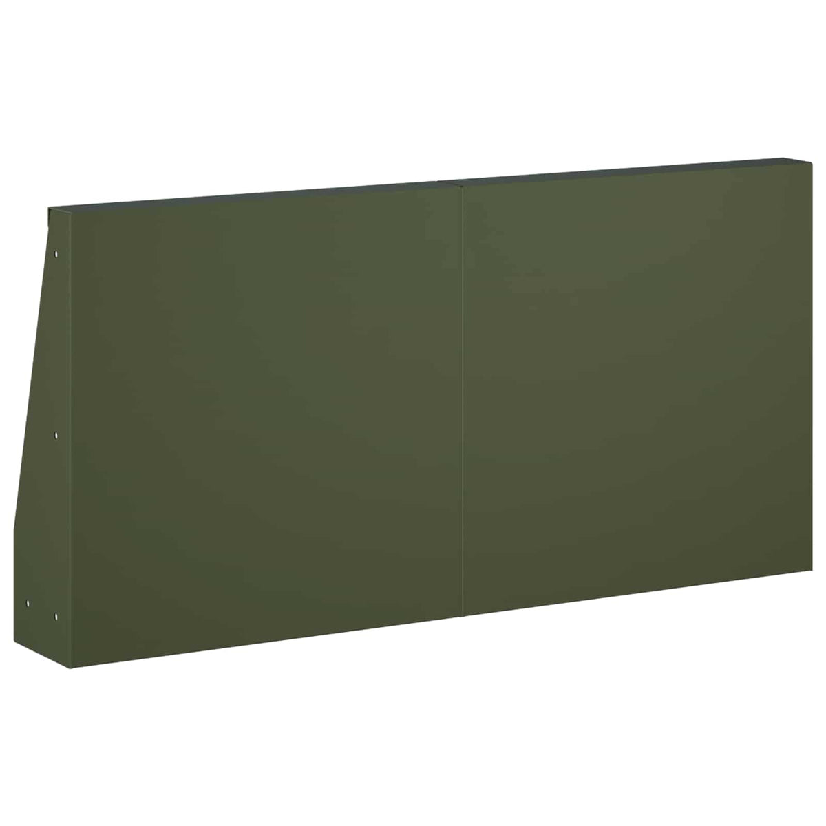 Retaining Wall 2 pcs 40 x 12 x 40 cm Steel Olive Green