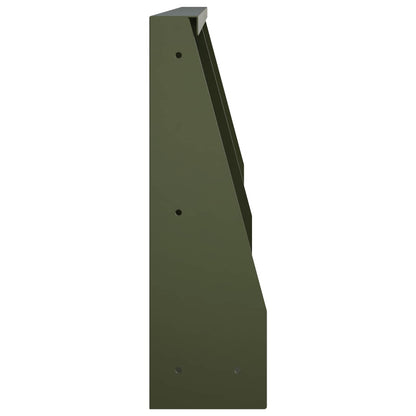 Retaining Wall 2 pcs 40 x 12 x 40 cm Steel Olive Green