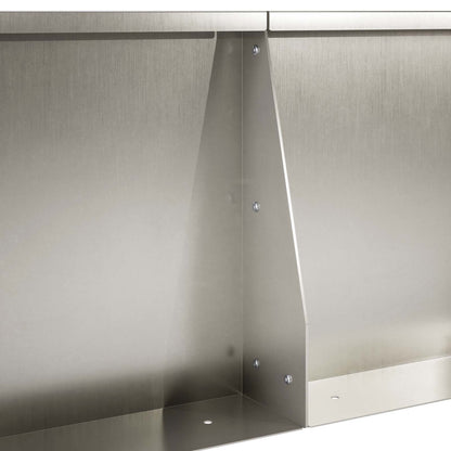 Retaining Wall 2 pcs 40 x 12 x 40 cm Stainless Steel Silver