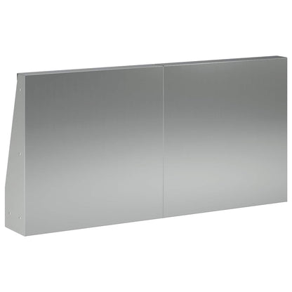 Retaining Wall 2 pcs 40 x 12 x 40 cm Galvanised Steel Silver