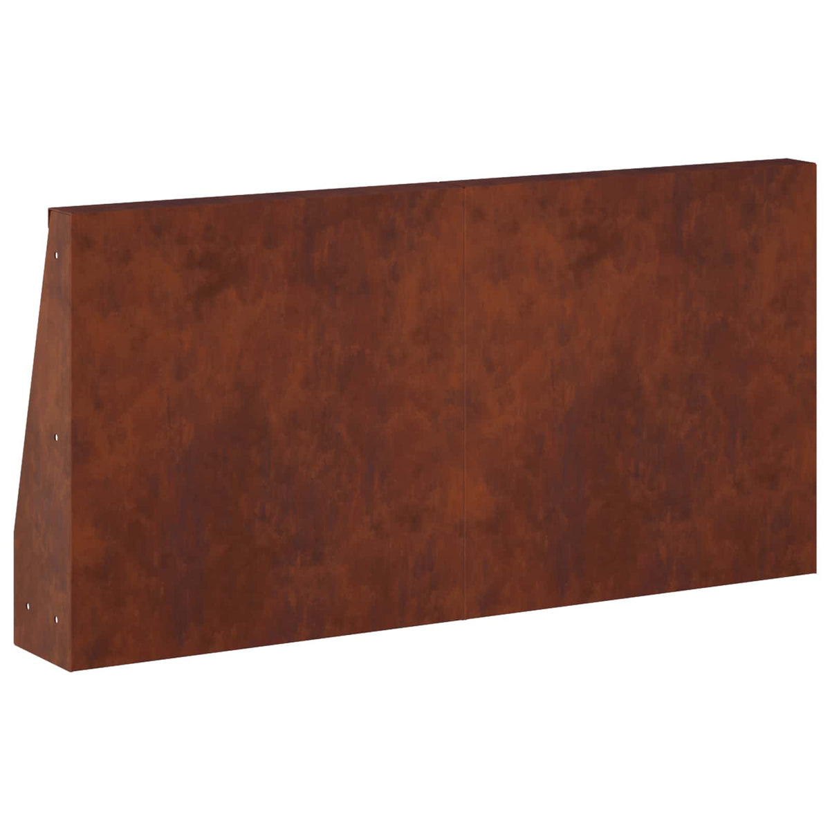 Retaining Wall 2 pcs 40 x 12 x 40 cm Weathering Steel Rusty