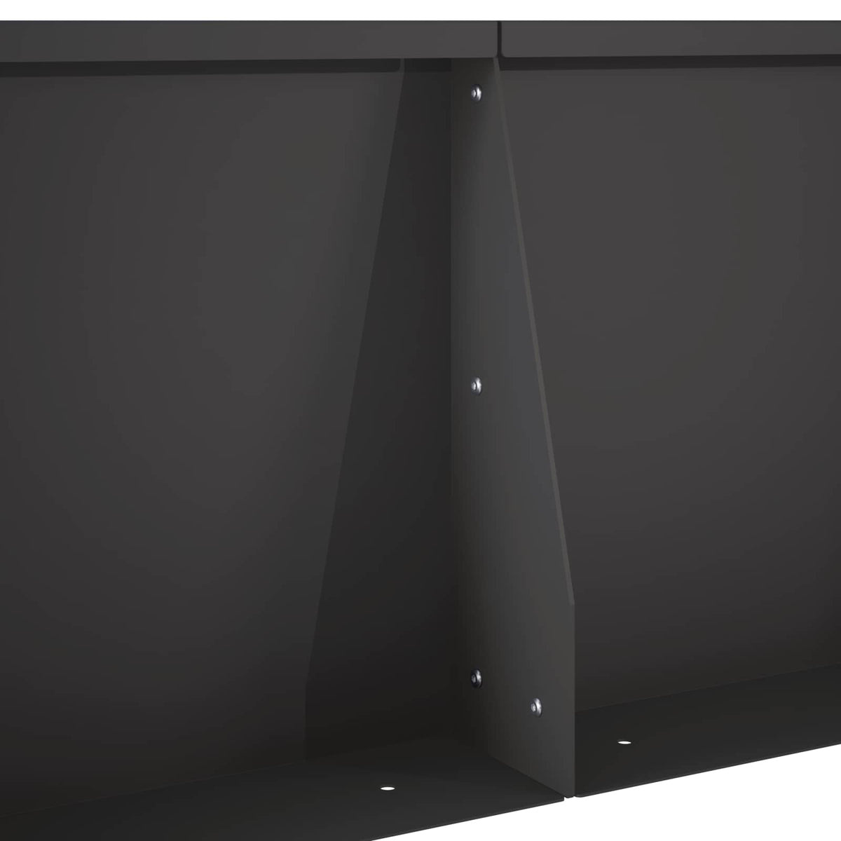 Retaining Wall 2 pcs 40 x 12 x 50 cm Steel Black