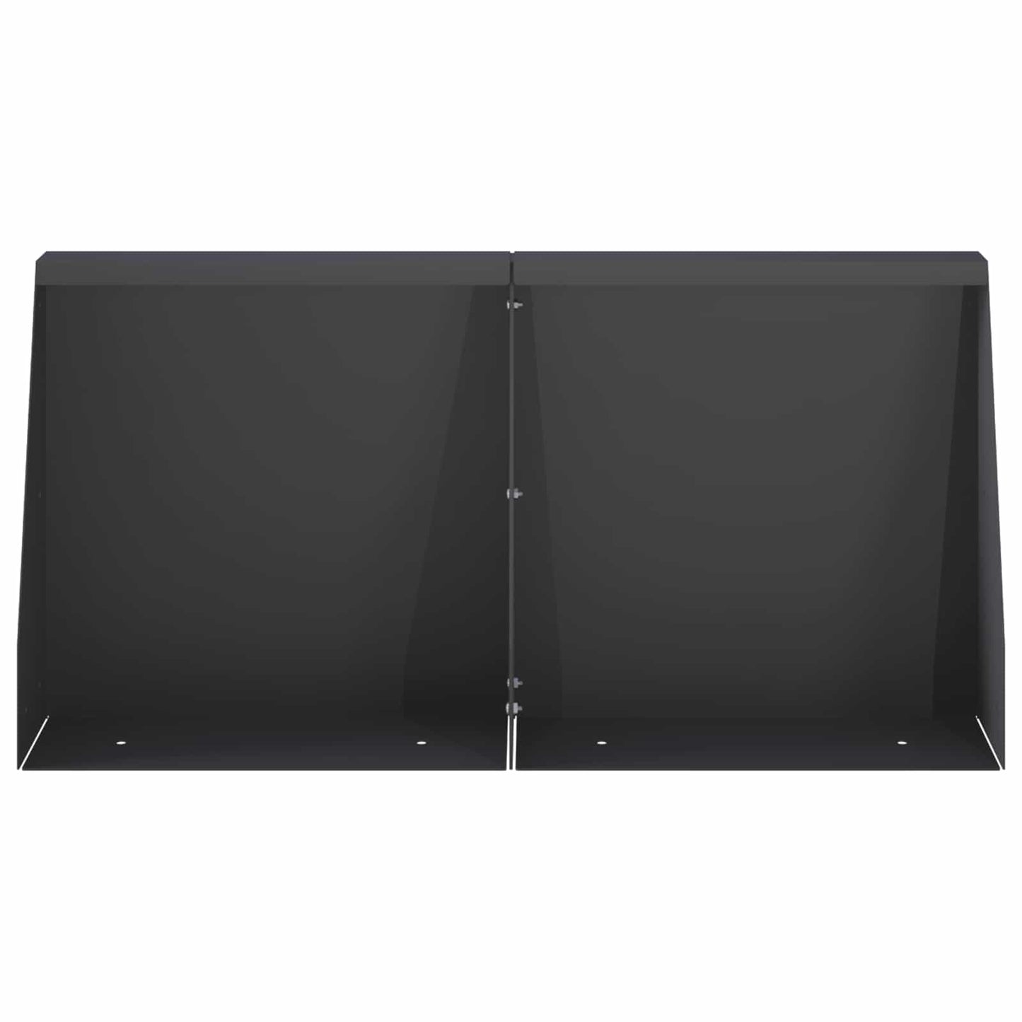 Retaining Wall 2 pcs 40 x 12 x 50 cm Steel Black
