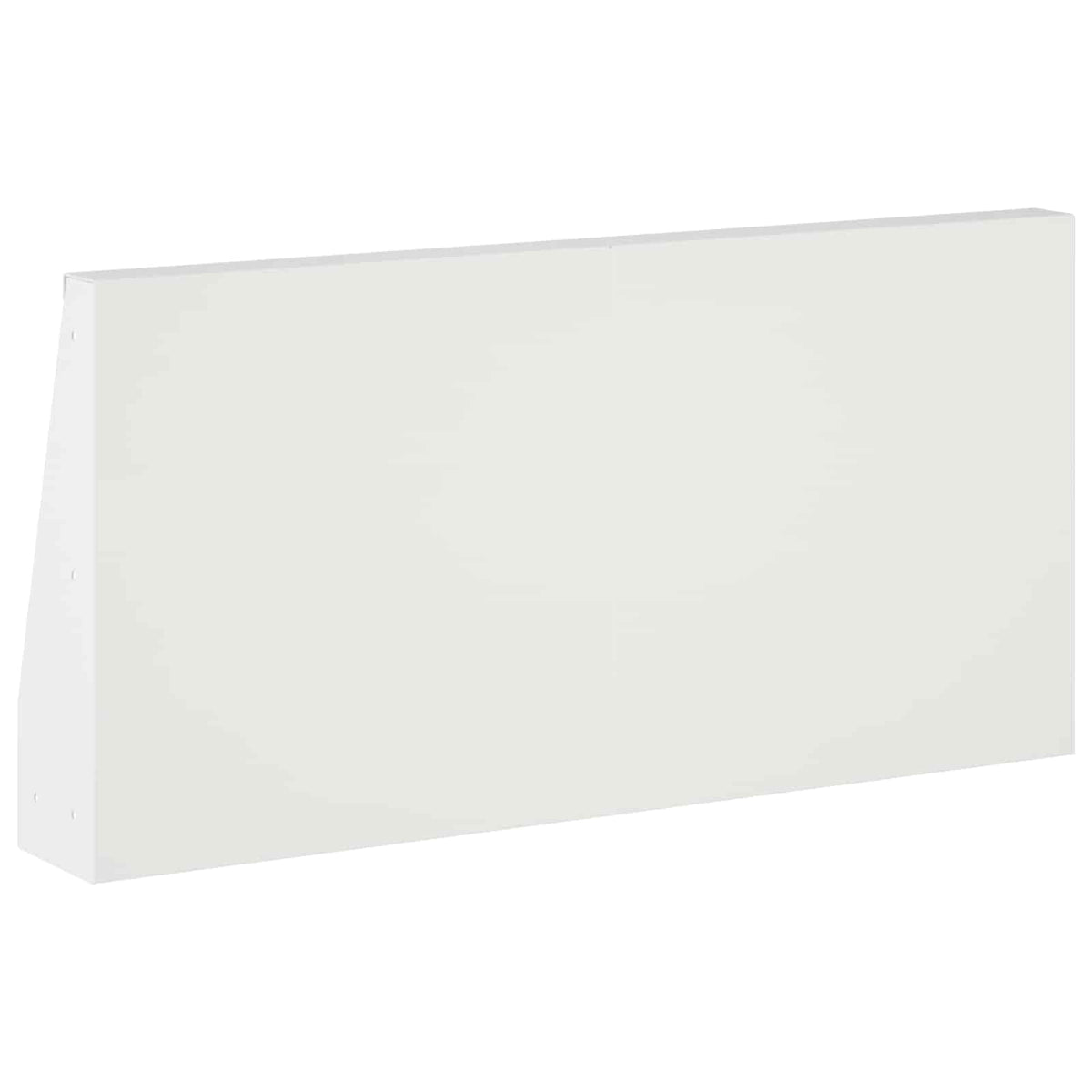 Retaining Wall 2 pcs 40 x 12 x 50 cm Steel White