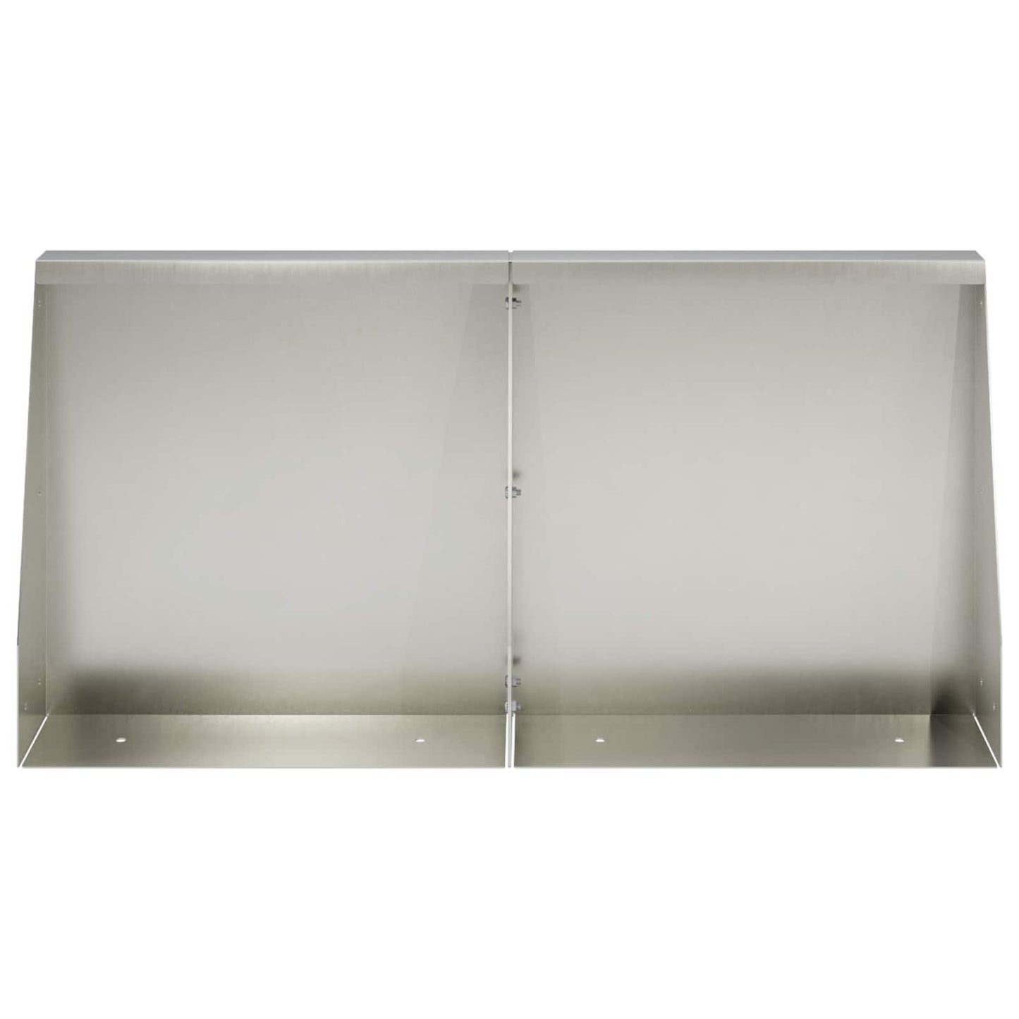 Retaining Wall 2 pcs 40 x 12 x 50 cm Stainless Steel Silver