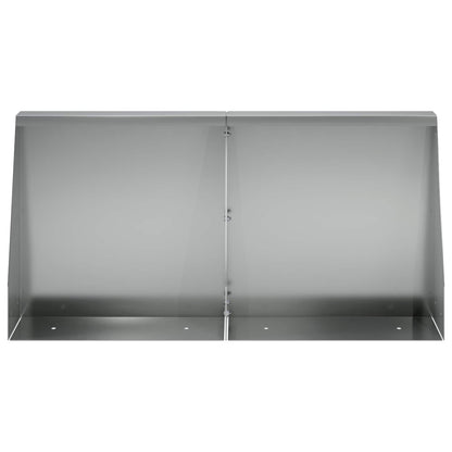 Retaining Wall 2 pcs 40 x 12 x 50 cm Galvanised Steel Silver