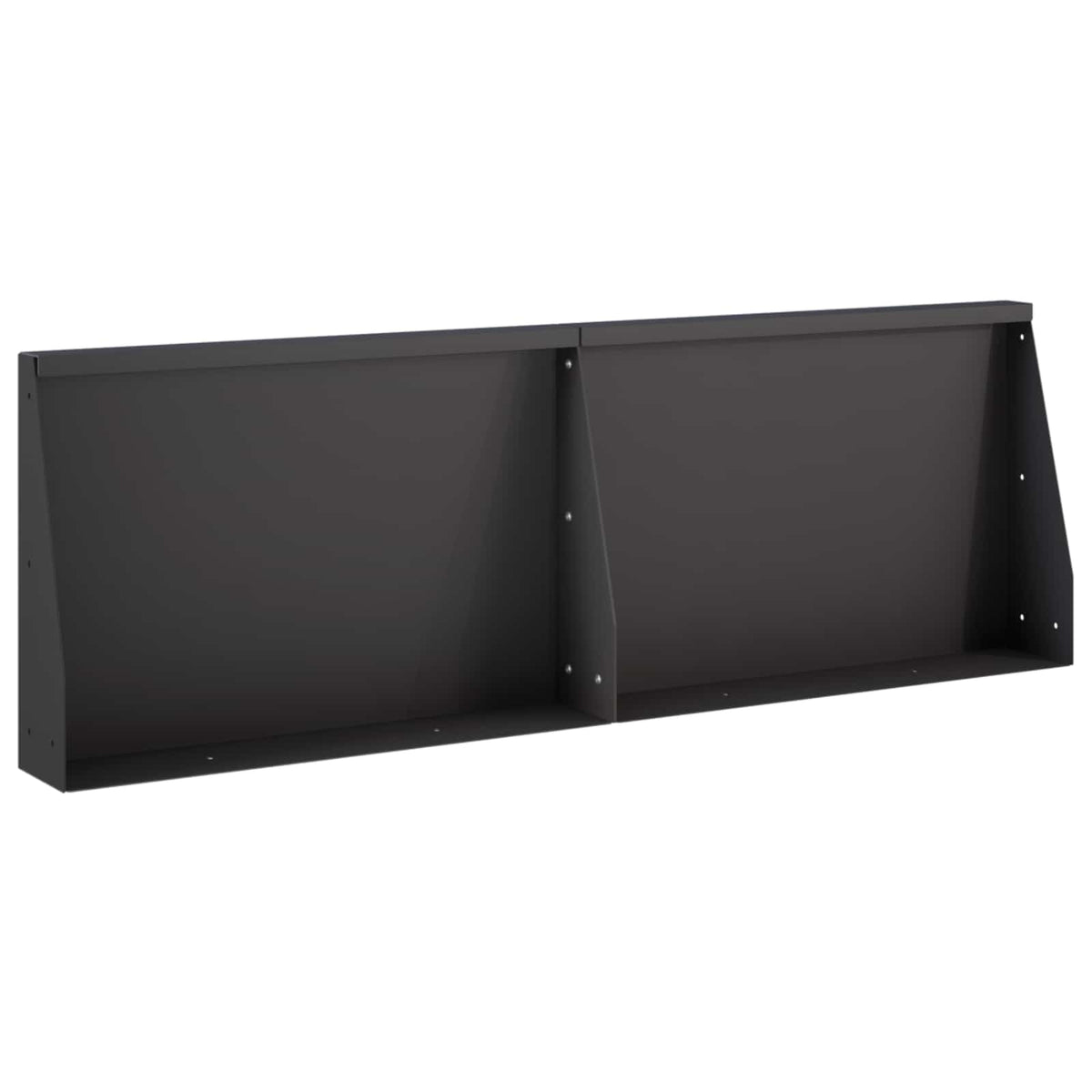 Retaining Wall 2 pcs 60 x 12 x 30 cm Steel Black