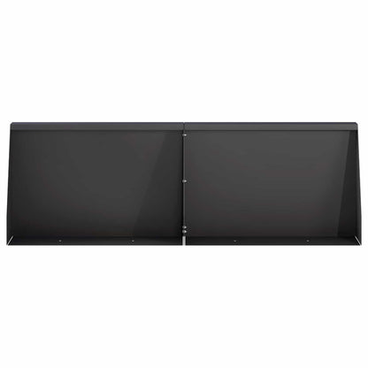 Retaining Wall 2 pcs 60 x 12 x 30 cm Steel Black