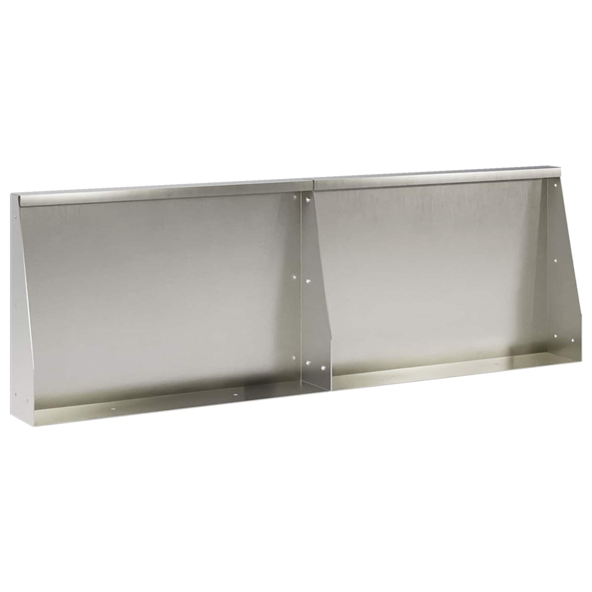 Retaining Wall 2 pcs 60 x 12 x 30 cm Stainless Steel Silver