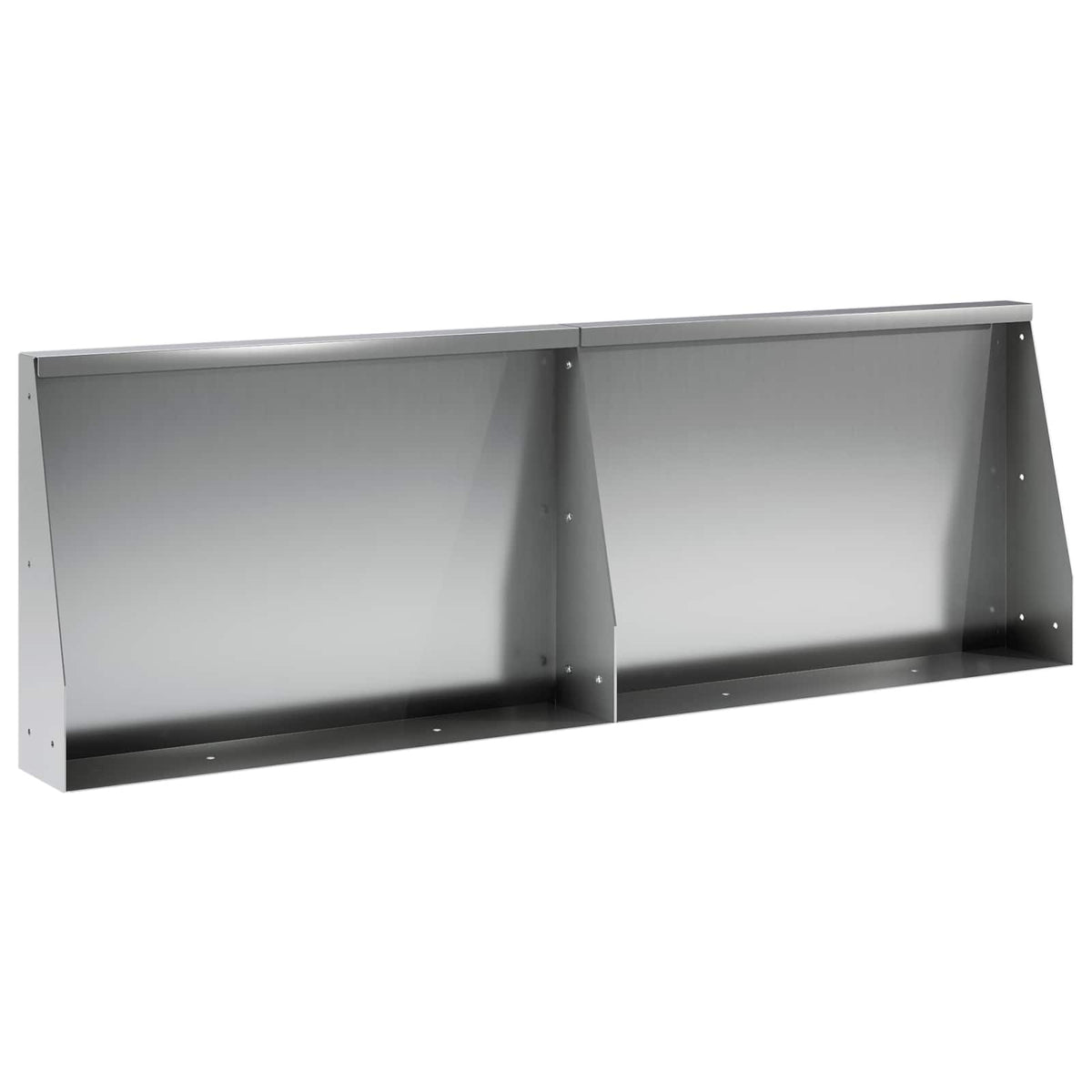 Retaining Wall 2 pcs 60 x 12 x 30 cm Galvanised Steel Silver