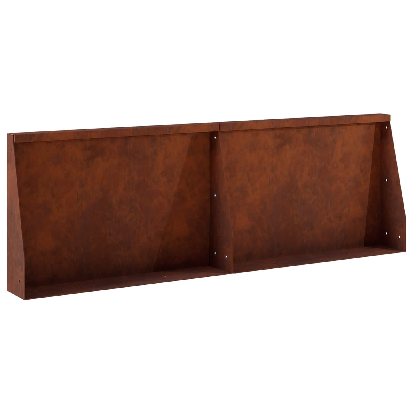 Retaining Wall 2 pcs 60 x 12 x 30 cm Weathering Steel Rusty
