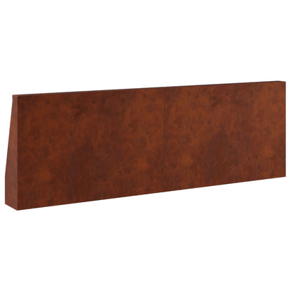 Retaining Wall 2 pcs 60 x 12 x 30 cm Weathering Steel Rusty