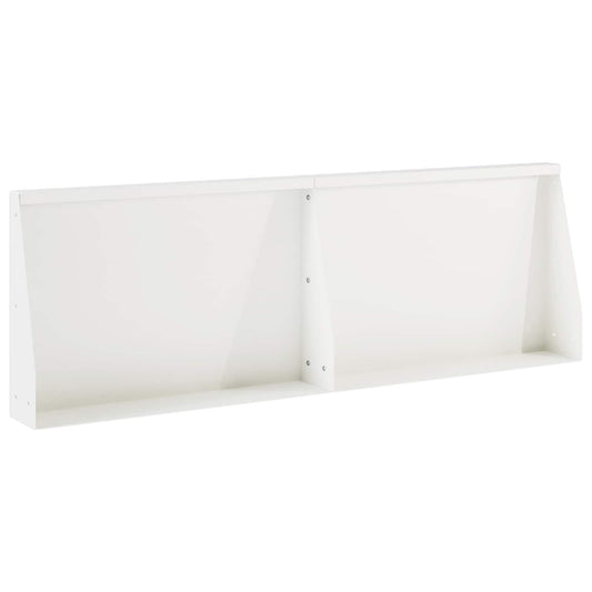 Retaining Wall 2 pcs 60 x 12 x 40 cm Steel White