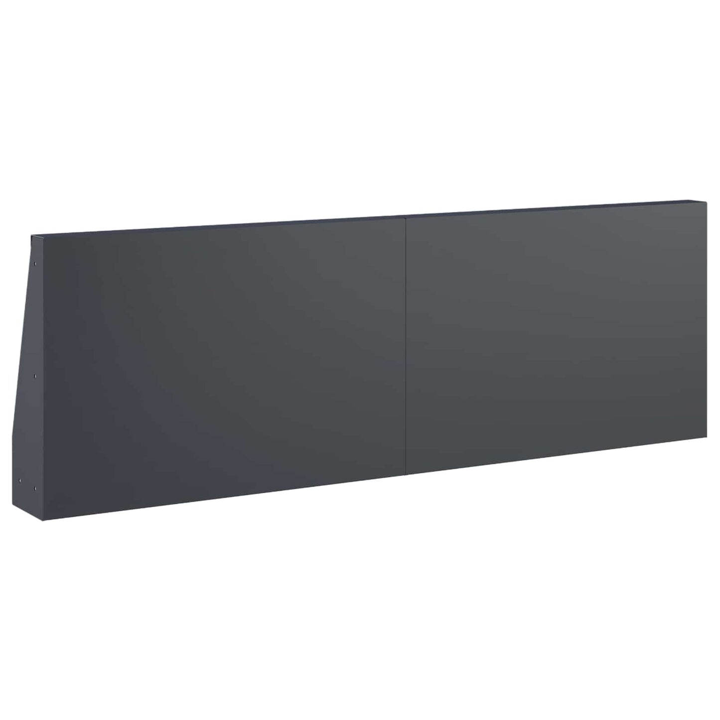 Retaining Wall 2 pcs 60 x 12 x 40 cm Steel Anthracite
