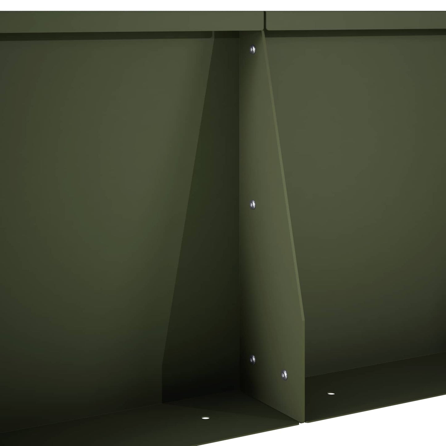 Retaining Wall 2 pcs 60 x 12 x 40 cm Steel Olive Green