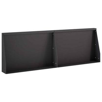 Retaining Wall 2 pcs 60 x 12 x 50 cm Steel Black