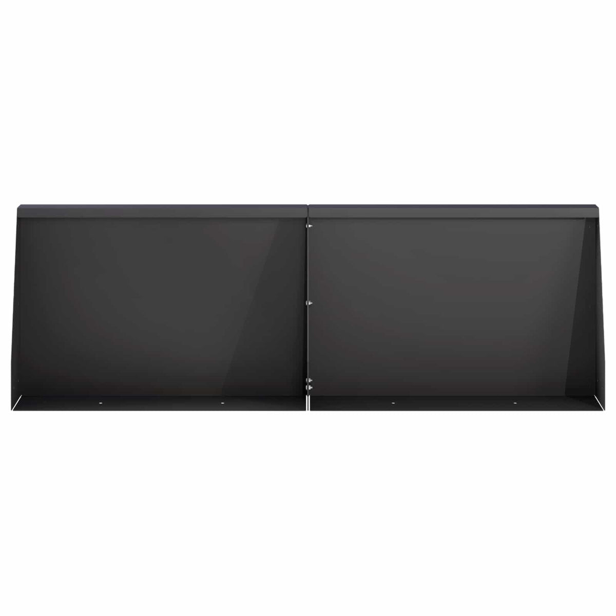 Retaining Wall 2 pcs 60 x 12 x 50 cm Steel Black