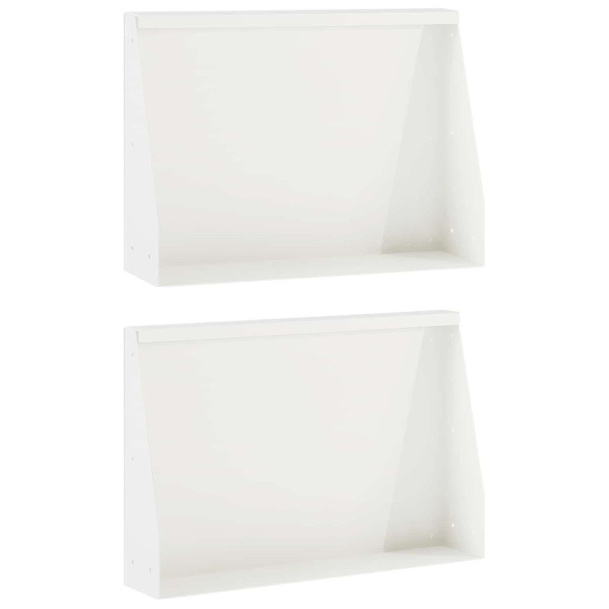 Retaining Wall 2 pcs 60 x 12 x 50 cm Steel White