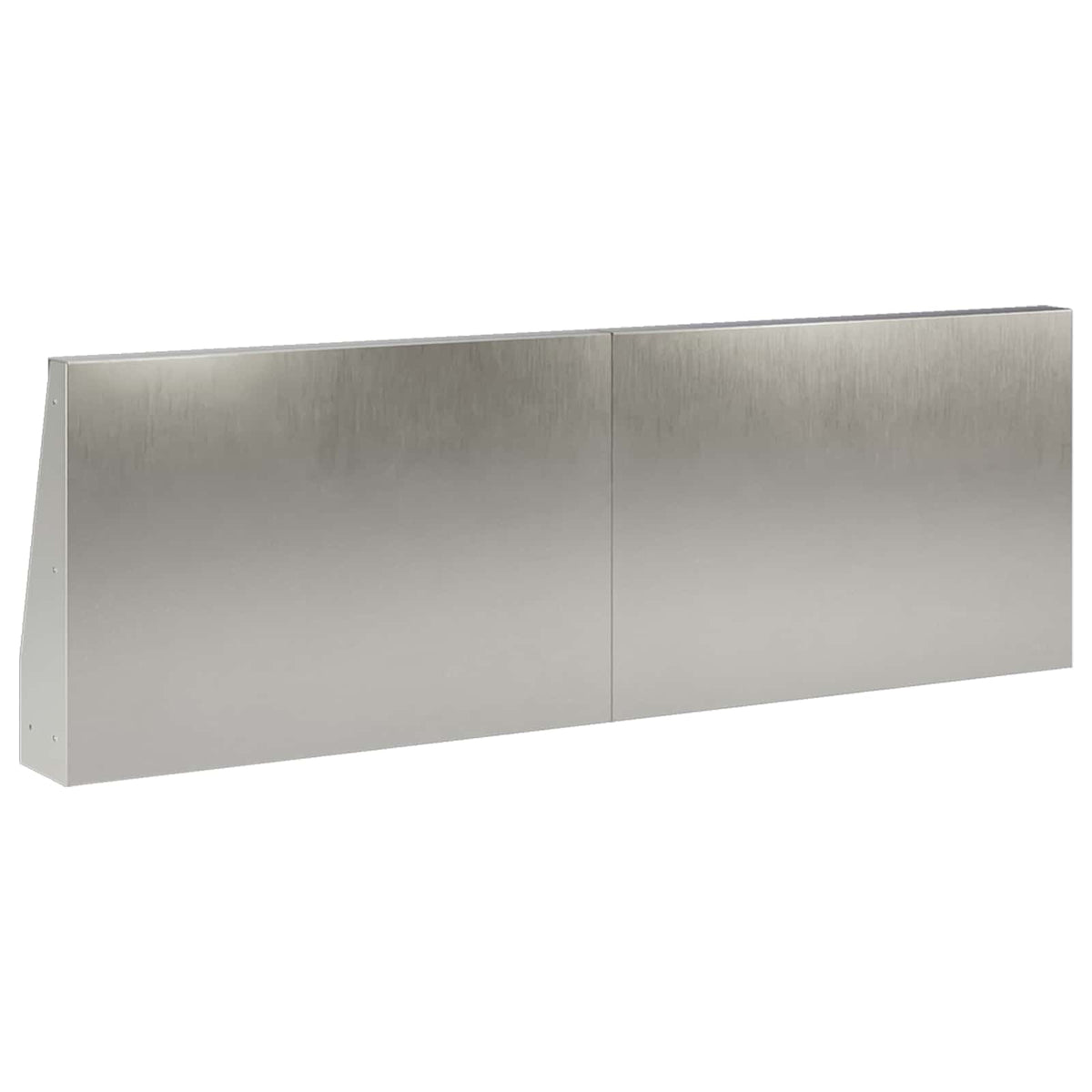 Retaining Wall 2 pcs 60 x 12 x 50 cm Stainless Steel Silver