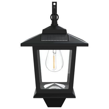 Wall Mount Lamp with LED Bulb 2 pcs Black 19 x 14 x 25 cm