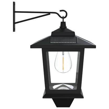 Wall Mount Lamp with LED Bulb 2 pcs Black 19 x 14 x 25 cm