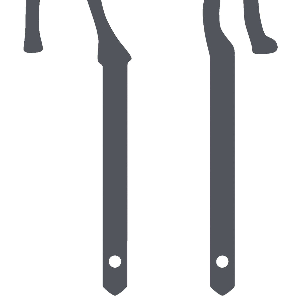 Garden Stake 23 x 12 cm Steel Anthracite