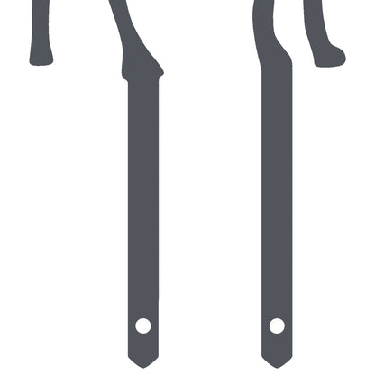 Garden Stake 23 x 12 cm Steel Anthracite