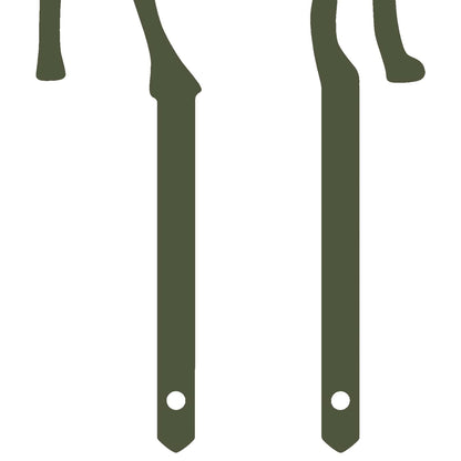Garden Stake 23 x 12 cm Steel Olive Green
