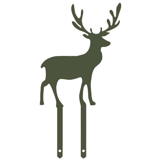Garden Stake 23 x 12 cm Steel Olive Green
