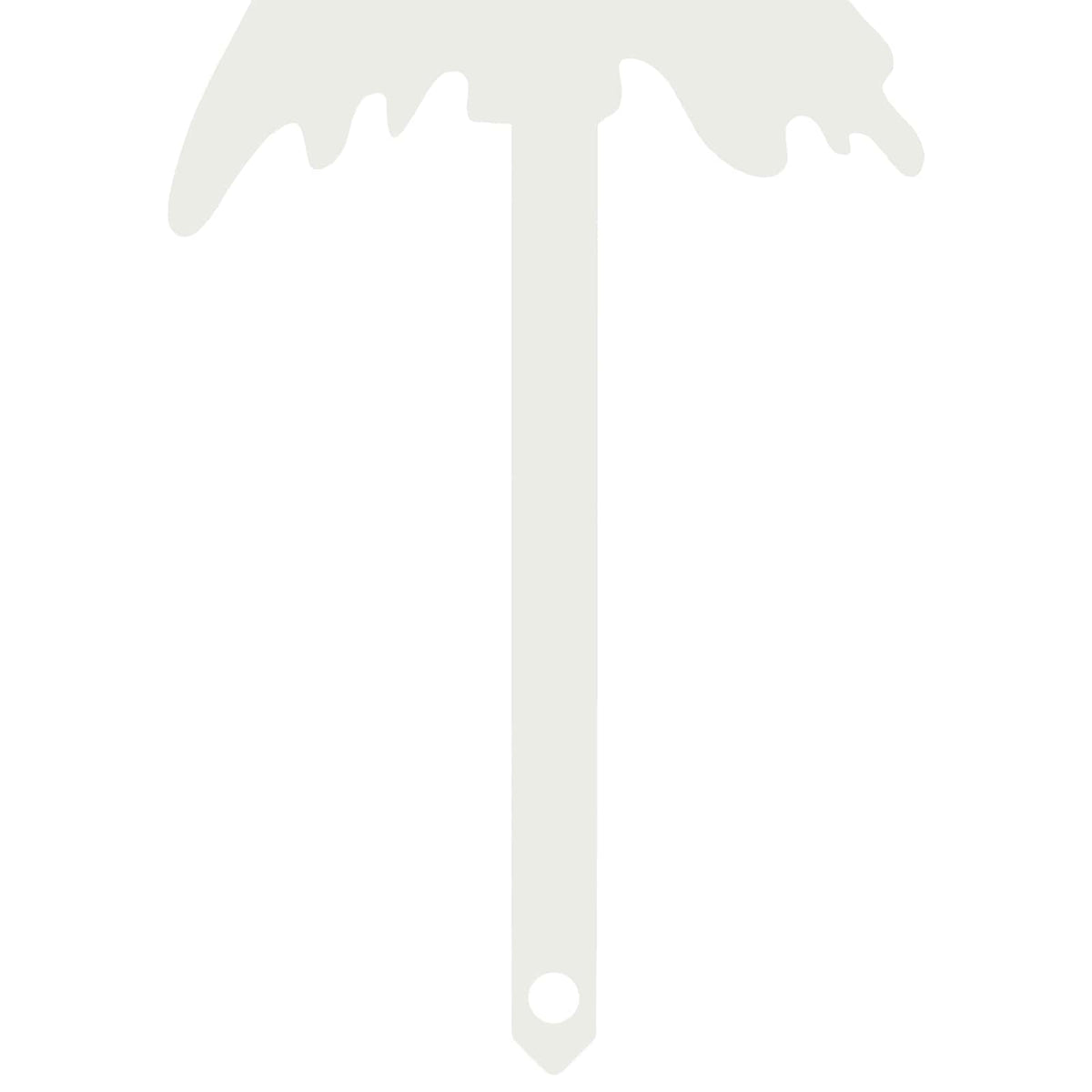 Garden Stake 20 x 6 cm Steel White