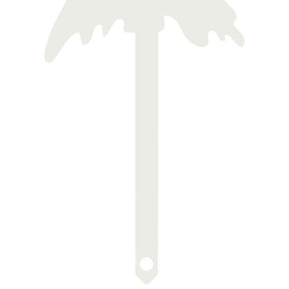 Garden Stake 20 x 6 cm Steel White