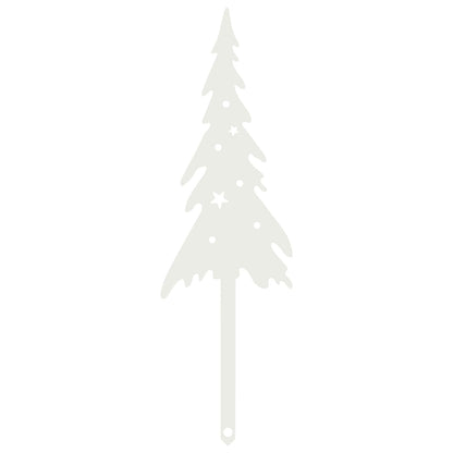 Garden Stake 20 x 6 cm Steel White