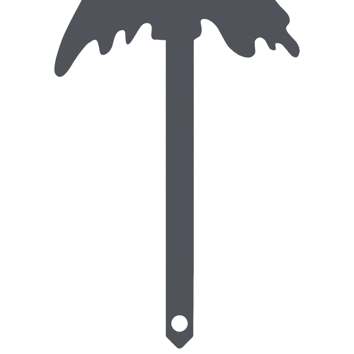 Garden Stake 20 x 6 cm Steel Anthracite
