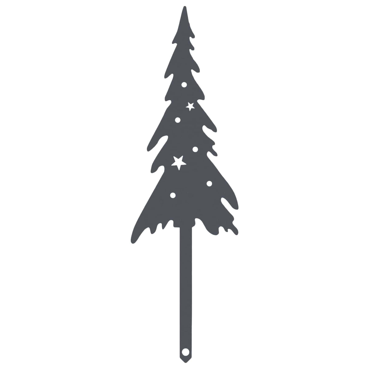 Garden Stake 20 x 6 cm Steel Anthracite