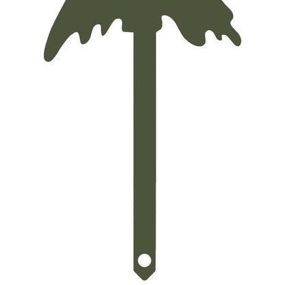 Garden Stake 20 x 6 cm Steel Olive Green