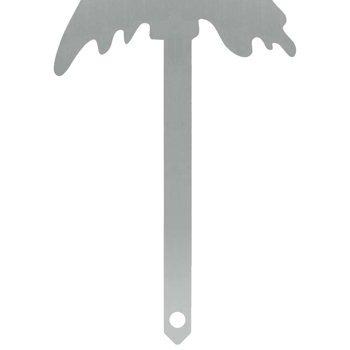 Garden Stake 20 x 6 cm Galvanised Steel Silver