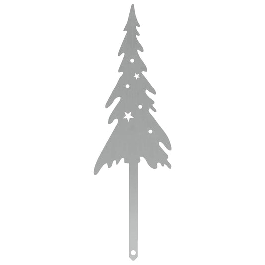 Garden Stake 20 x 6 cm Galvanised Steel Silver