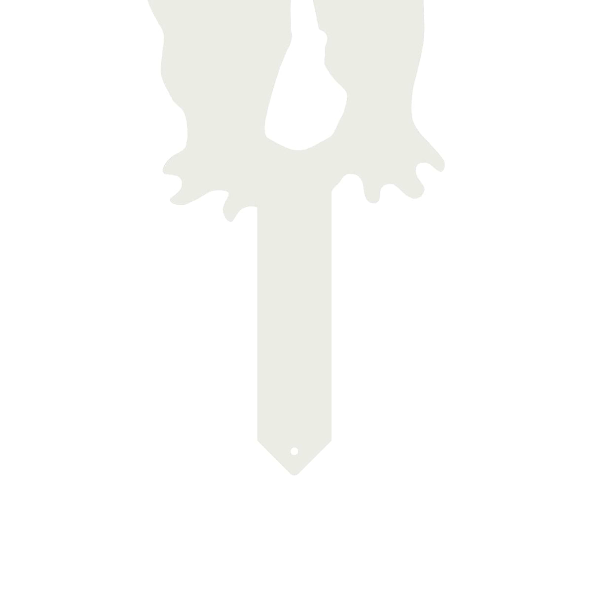 Garden Stake 75.5 x 44 cm Steel White