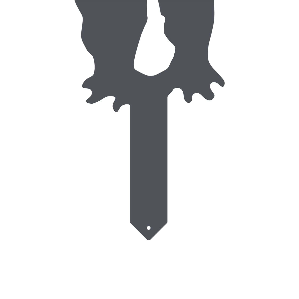 Garden Stake 75.5 x 44 cm Steel Anthracite