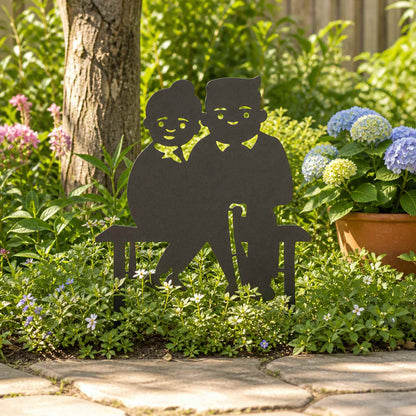 Garden Stake 36.5 x 29 cm Steel Black
