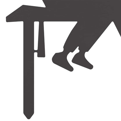 Garden Stake 36.5 x 29 cm Steel Black