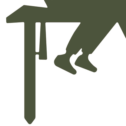 Garden Stake 36.5 x 29 cm Steel Olive Green