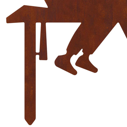 Garden Stake 36.5 x 29 cm Weathering Steel Rusty