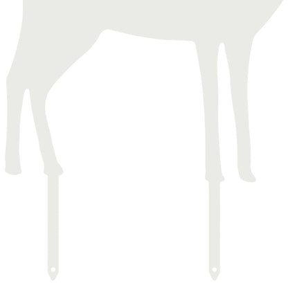 Garden Stake 46 x 30 cm Steel White