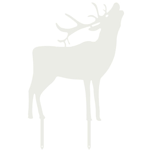Garden Stake 46 x 30 cm Steel White