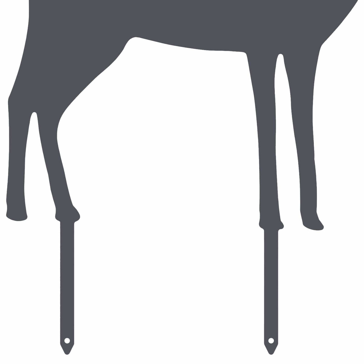 Garden Stake 46 x 30 cm Steel Anthracite